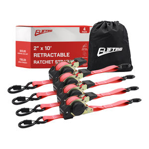 Cinghie retrattili per Auto da 1 pollice cinghie per impieghi gravosi da 10ft 1760 libbre a cricchetto retrattile - Product Image 6