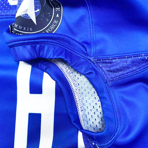 Amerikaans voetbaltenue op maat, kinder Amerikaans voetbaltenue, blauw Amerikaans voetbalkleding - Product Image 4