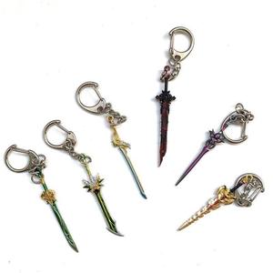 23 Modèles 6cm <span class=keywords><strong>Genshin</strong></span> Impact Mini Sac à Main <span class=keywords><strong>Porte</strong></span>-clés Anime Arme Métal <span class=keywords><strong>Porte</strong></span>-clés Charm Cartoon Mini Knife <span class=keywords><strong>Porte</strong></span>-clés pour Sac à Dos - Product Image 5