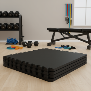 12 Piezas de Tapetes de Gimnasio de Espuma EVA Entrelazada de 0.56 Pulgadas de Grosor, 24 x 24 Pulgadas, Impermeables, para Uso en Interiores y Exteriores - Product Image 2