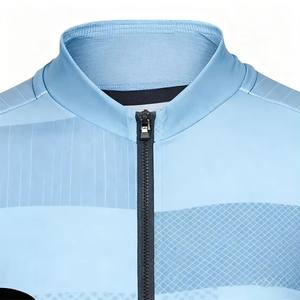 Maillot de Ciclismo Unisex Profesional de Manga Corta con Textura Suave y Paneles de Malla, Cuello Alto para Ciclismo de Carretera y Entrenamiento en Club - Product Image 6