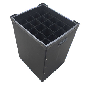 Plastic Esd Antistatic Turnover Storage Box 90L Hollow Board PP Corrugated