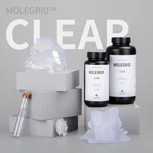 Molegrid Highly Transparent Clear Light-Curing 405Nm Uv Resin Liquid Photopolymer 3D Casting Resin