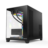 AntarcChill Factory Design Computer Case Tempered Glass Panel RGB Fan PC Gaming Case Water Cooler Home-use ITX ATX Pc Case