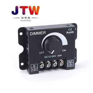 JTW ดิมเมอร์ DC12-24V 30A สวิตช์แบบแมนนวลสำหรับการควบคุมไฟแถบ LED - Product Image 1