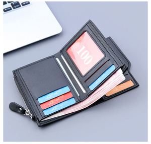 Cartera Corta de Cuero PU de Alta Calidad para Hombre, Tarjetero, Monedero - Product Image 3
