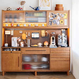 Buffet Squirrel en bois massif de cerisier, structure écologique à mortaise et tenon, meuble de salle à manger - Product Image 1