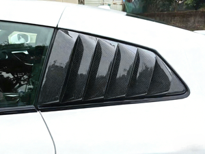Carbon Fiber Side Window <b>Louvers</b> For Nissan GT-R R35 2008-2016 Rear Quarter Window <b>Vent</b> Cover - Product Image 4