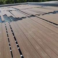 Plancher en bois composite WPC, terrasse extérieure, plancher en bois composite WPC pour terrasse