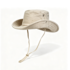 Chapeau Boonie d'extérieur à large bord, protection solaire, unisexe, logo personnalisé, en toile respirante, pour voyage, pêche, randonnée, safari - Product Image 5