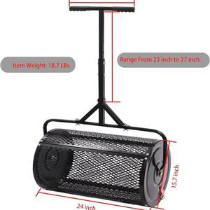 Venta caliente T-Handle Easy-Spread Compost Spreader Topsoil & Fertilizer Spreader para Amazon Descuento en Aireadores de Compost - Product Image 1