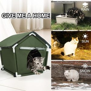 Nuevo Producto 2026: Casa para Gatos al Aire Libre, Totalmente Cerrada, Impermeable, con Aumento de Altura, Plegable, Resistente al Frío y Cálida, Nido para Gatos Callejeros - Product Image 3
