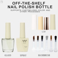 Nouvelle Bouteille en Verre Plate de Luxe Personnalisée OEM/ODM 10ml 12ml pour Vernis à Ongles et Gel UV, avec Pinceau et Couvercles en Plastique – Édition Spéciale 2026