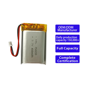 Аккумулятор LiPo 752233 450 мАч с низким саморазрядом для электронных книг, LED-лент, умного дома, перезаряжаемый, сертифицированный KC - Product Image 1
