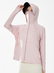 <span class=keywords><strong>Abbigliamento</strong></span> <span class=keywords><strong>estivo</strong></span> da <span class=keywords><strong>donna</strong></span> in seta di ghiaccio protezione solare anti-uv per esterno con cappello rimovibile per coppie in sella - Product Image 3