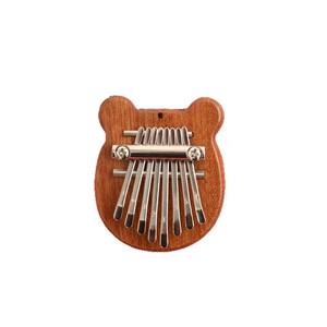Pequeño 8 tonos Mini pulgar Piano portátil ocho tonos madera Kalimba dedo Piano música Accesorios - Product Image 5