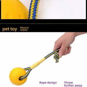 Espuma EVA durável <span class=keywords><strong>Chew</strong></span> Resistente Oco Bola Corda Brinquedo interativo ao ar livre Pet <span class=keywords><strong>Chew</strong></span> Toys <span class=keywords><strong>Kong</strong></span> Dog Toys Outro - Product Image 6