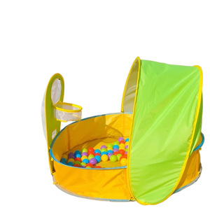 Tienda de juegos de playa para niños de color amarillo-verde, piscina de bolas divertida e interacción entre padres e hijos para el verano - Product Image 4
