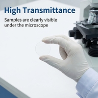 Tiandi Lab 8mm Round Microscope Cover Slips for Biological Education Student Laboratories
