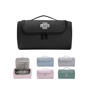 Bolsa Organizadora de Maquillaje de Viaje, Portátil, Duradera y de Gran Capacidad para Mujer, con Logotipo Personalizado, de PU, Estilo Étereo, para Cosméticos y Artículos de Aseo - Product Image 2