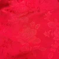 Tissu satiné double face en faux acétate à prix avantageux, 150 cm, 110 g/m², jacquard, motif rose, pour vêtements