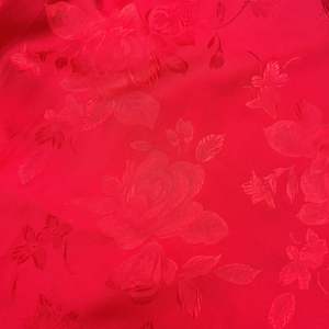 <span class=keywords><strong>Tissu</strong></span> satiné double face <span class=keywords><strong>en</strong></span> faux acétate à prix avantageux, 150 cm, 110 g/m², jacquard, motif rose, pour vêtements - Product Image 6