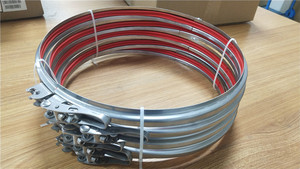 Collier de serrage galvanisé à dégagement rapide de 160 <span class=keywords><strong>mm</strong></span> pour système de filtration d'<span class=keywords><strong>air</strong></span> industriel – Vente chaude - Product Image 4