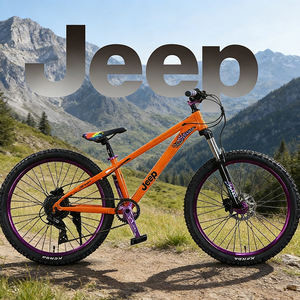 Vélo de montagne avec freins à disque hydrauliques DP20, pédales antidérapantes semi-aluminium JEEP, cadre en acier à haute teneur en carbone - Product Image 1