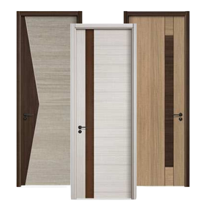 Puerta de WPC con Revestimiento de Madera y Plástico, Precio de Fábrica al por Mayor, Aislamiento Acústico, Impermeable, Puerta de Madera Sólida para Dormitorio, Puerta Plana - Product Image 1