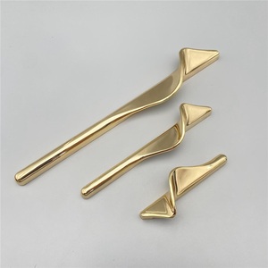 Popular New Zinc Alloy Lightweight Modern Designer K <b>Gold</b> Gray Ring Shape Electroplated <b>Cabinet</b> Door Drawer Handles - Product Image 2