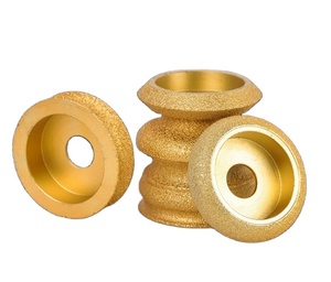 TGS Fabrika Satışı 20mm Elmas Taşlama Diski 10mm Vakumlu Lehimli Yuvarlak Kenar Profili Mermer Parlatma Açılı Taşlama Makinesi OEM - Product Image 2