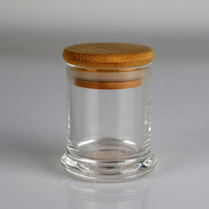 Vente en gros de nouveaux bocaux à bougies en verre d'apothicaire de Noël vides à fond rond de couleur givrée noire élégante personnalisée nordique avec couvercles - Product Image 4