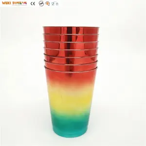 Plastic Neon Cocktail Cups Regenboog Party Drinkbekers Multicolor Water Glas Voor Bruiloft Halloween Party Tumbler