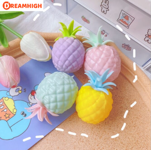 Hot Selling TPR Pineapple Squeeze Toy Fruit Squishy Stress Ball for Kids - Product Image 4