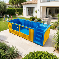 Piscine en conteneur maritime en acier de 20 pieds