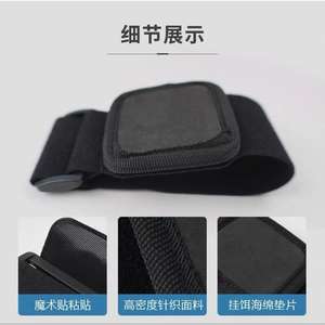 Correa de muñeca portátil para almacenamiento de anzuelos con velcro para accesorios de pesca en agua dulce, color negro - Product Image 2