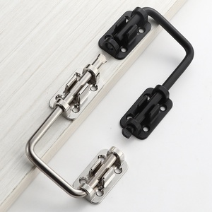 Stainless Steel Multi-Angle Universal Anti-Theft Furniture <b>Lock</b> for Sliding <b>Doors</b> Drilling Modern Simple Design Bedroom Hotel - Product Image 4