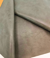 Tissu en cuir PU nubuck gaufré bicolore - Daim synthétique imperméable et durable pour canapé, sac, vêtement et plus encore