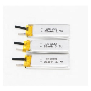 Little <span class=keywords><strong>3</strong></span>,7 v 281333 85mah lipo lithium polymer batteries Battery's ion cells for earphones headphones - Product Image 2