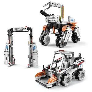 3 in 1 APP Programmier barer RC-Steuer roboter Hundes pielzeug STEM DIY-Baukasten Intelligente Bausteine Kinderspiel zeug