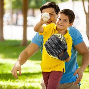 Set di guanti da Baseball per bambini con <span class=keywords><strong>pipistrello</strong></span> in legno da 9 pollici e 10.5 pollici in PVC Junior - Product Image 5