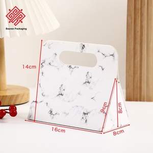 Baoren Triangular Folding Handle Ready Use One-Pc Packaging Boxes Fold-Free Handle Printed Logo Eco-Friendly Recycled Materials - Product Image 4