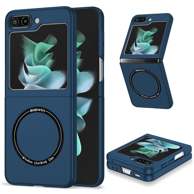 For samsung Z Flip 5  Wireless Charge Magnetic Mobile Phone Bags for samsung Z Fold 5 PC Shockproof Phone Cover