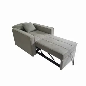 Industrial Pull Out Single Sofa Lounger Living Room Sofas Modern Sofa Bed