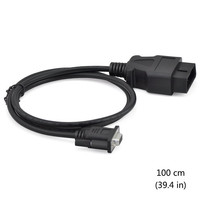 Cable adaptador de puerto serie OBD2 de 16 pines a DB9 RS232