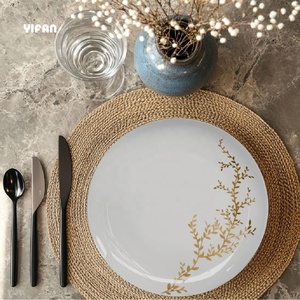 Bird Pattern Ceramic Plates Luxury Table Decor Dinner Plate <b>Set</b> Event Rental Wedding Plate <b>Set</b> - Product Image 5