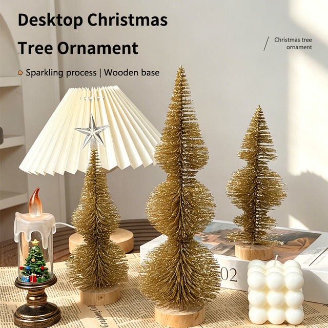 High Quality Mini Christmas Tree 20-30cm Special Star-Shaped Artificial Tree LED Lights Eco-Friendly Lightweight Indoor Tabletop