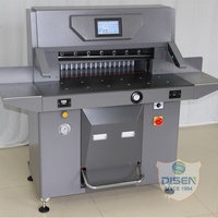 Mesin Pemotong Kertas Hidrolik Ganda Terkomputerisasi GIPENG PLC Disen 7210TX-1 dengan Akurasi Tinggi dan Kontrol Program, Lebar Kerja 720mm