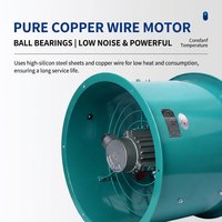 Ventilateur axial antidéflagrant à haute efficacité avec roulement à billes et pales en alliage d'aluminium 220V pour la ventilation et le refroidissement des restaurants