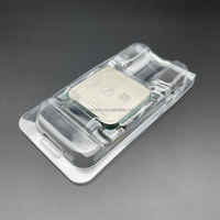 Boîte d'emballage à clapet en plastique jetable PVC et PET de haute qualité pour AMD CPU AM1 AM3 AM4 AM5 carré 40x40mm